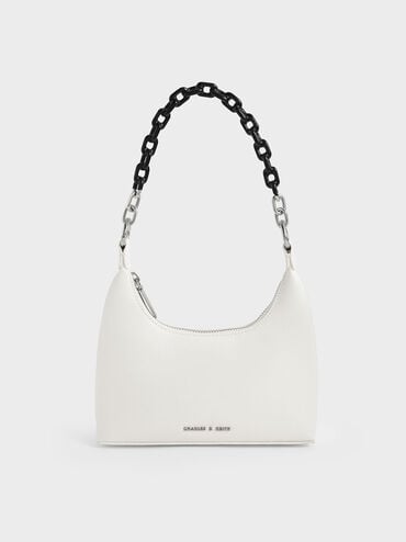 promo code Off Koi Chain Handle Shoulder Bag  - White