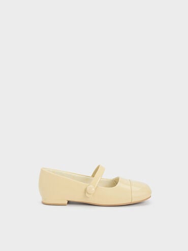 coupon Off Girls' Patent Mary Jane Flats  - Yellow