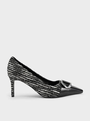 voucher code Off Gabine Tweed Toe-Cap Pumps  - Multi