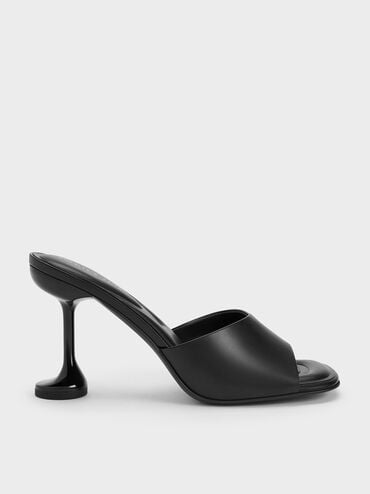 markdown code Off Celestine Sculptural Heel Mules  - Black