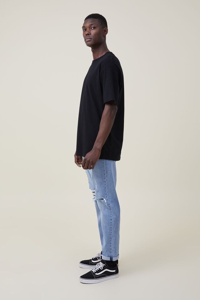 coupon code Off Relaxed Tapered Jean