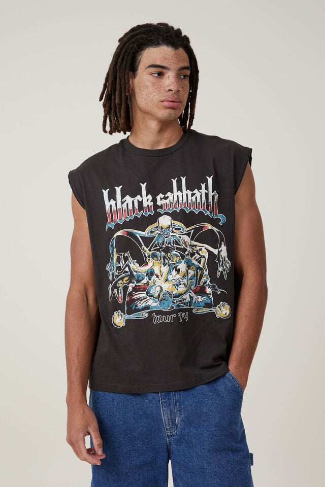 offer code Off Black Sabbath Oversized Muscle Tank