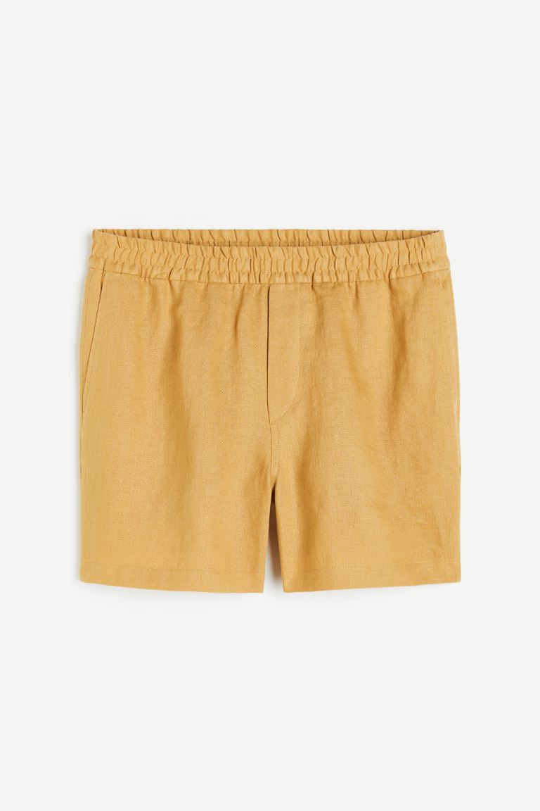 voucher Off Regular Fit Linen shorts