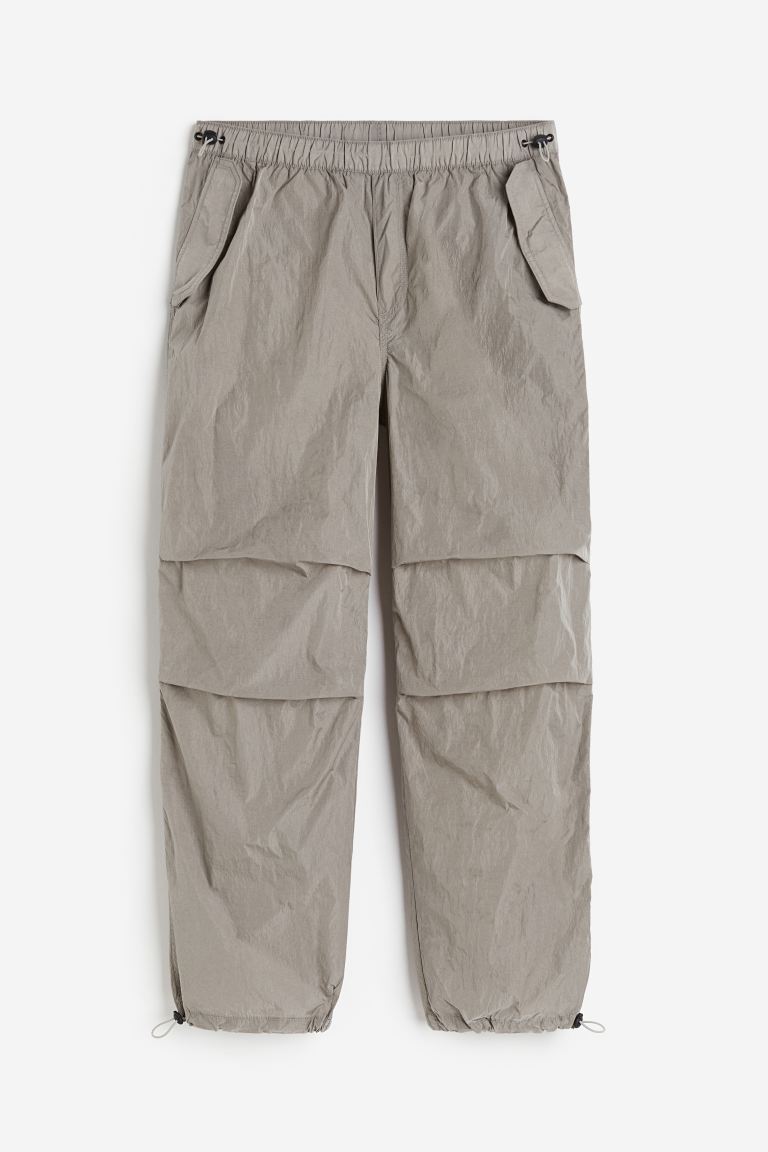 coupon Off Loose Fit Nylon parachute trousers