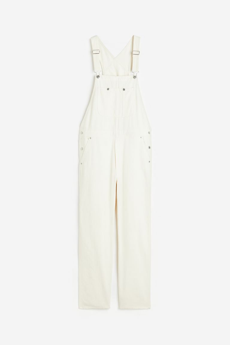 clearance sale coupon Off Relaxed Fit Linen-blend dungarees