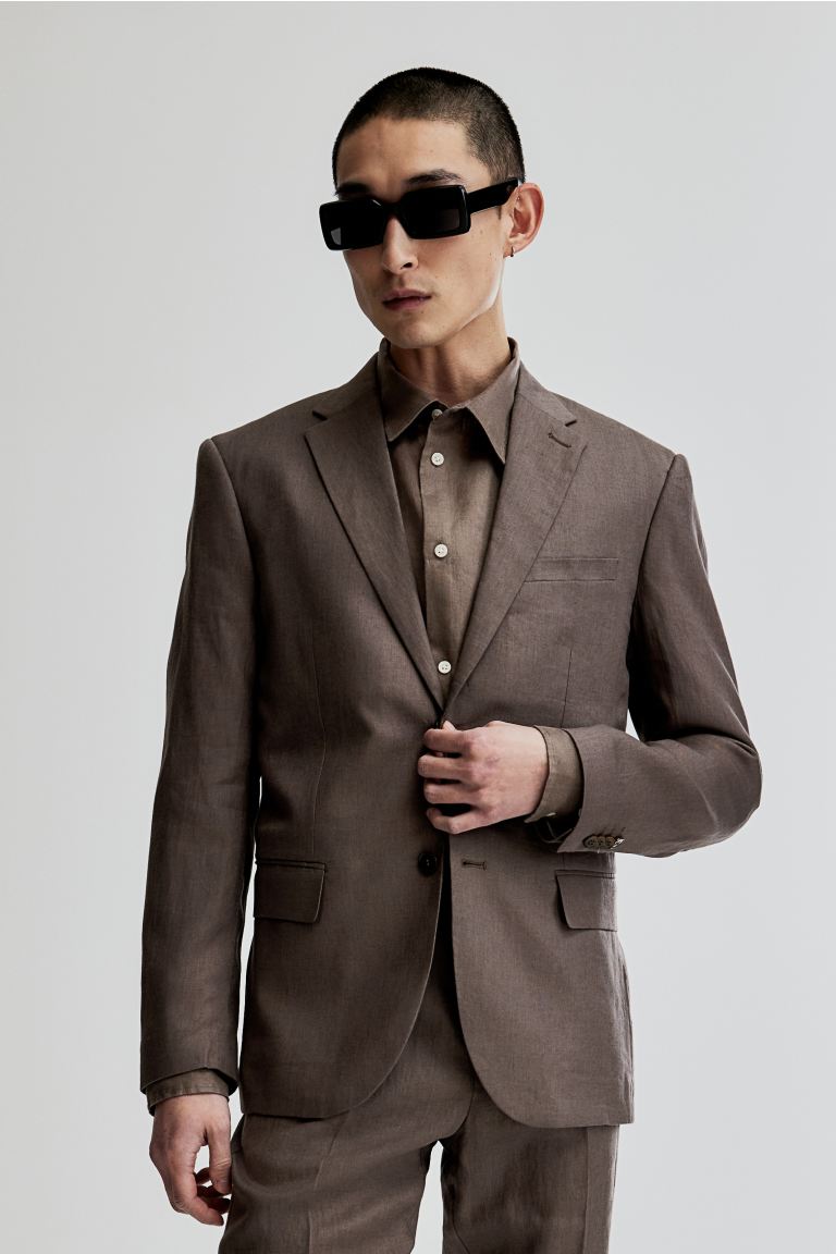 discount code Off Slim Fit Linen jacket