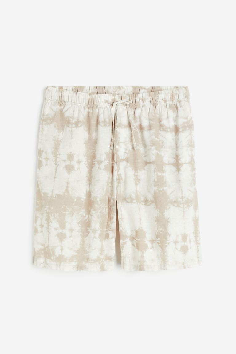 promo code Off Relaxed Fit Linen-blend shorts