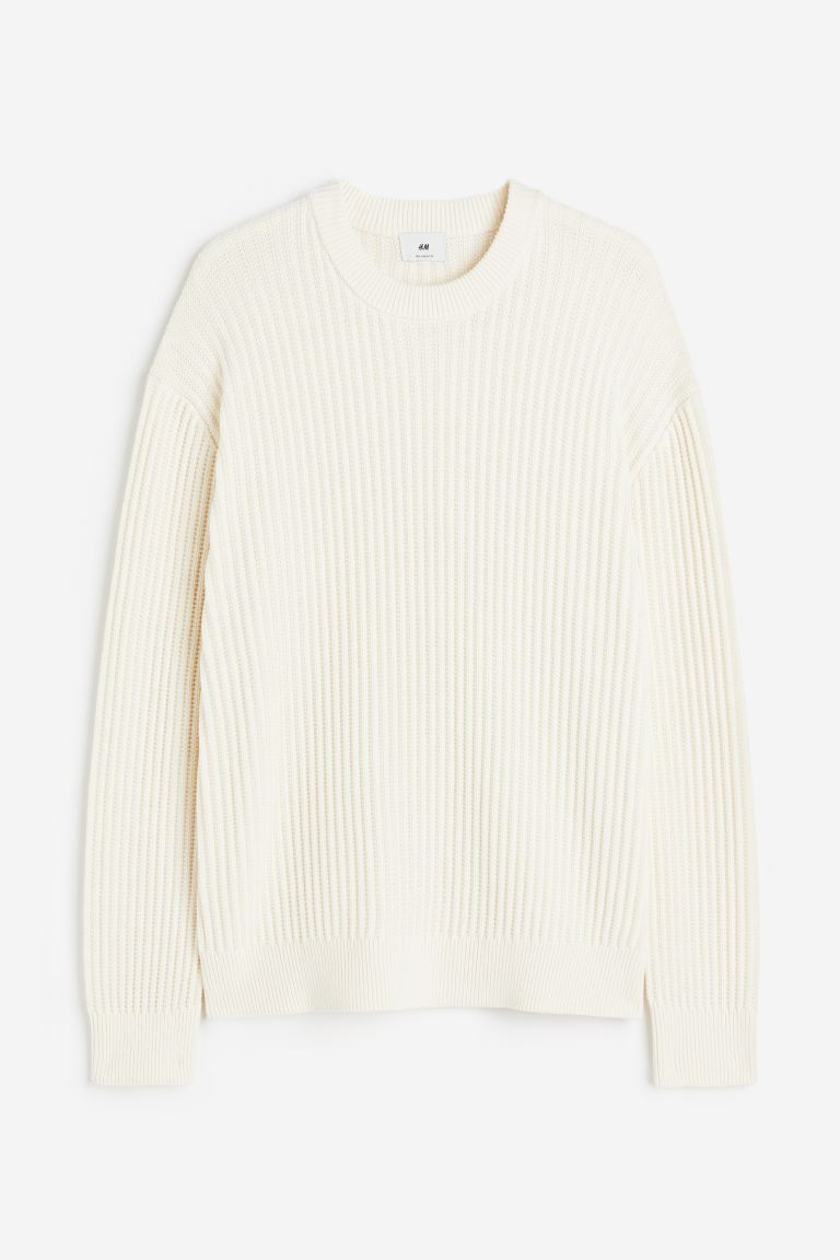 clearance code Off Loose Fit Rib-knit jumper