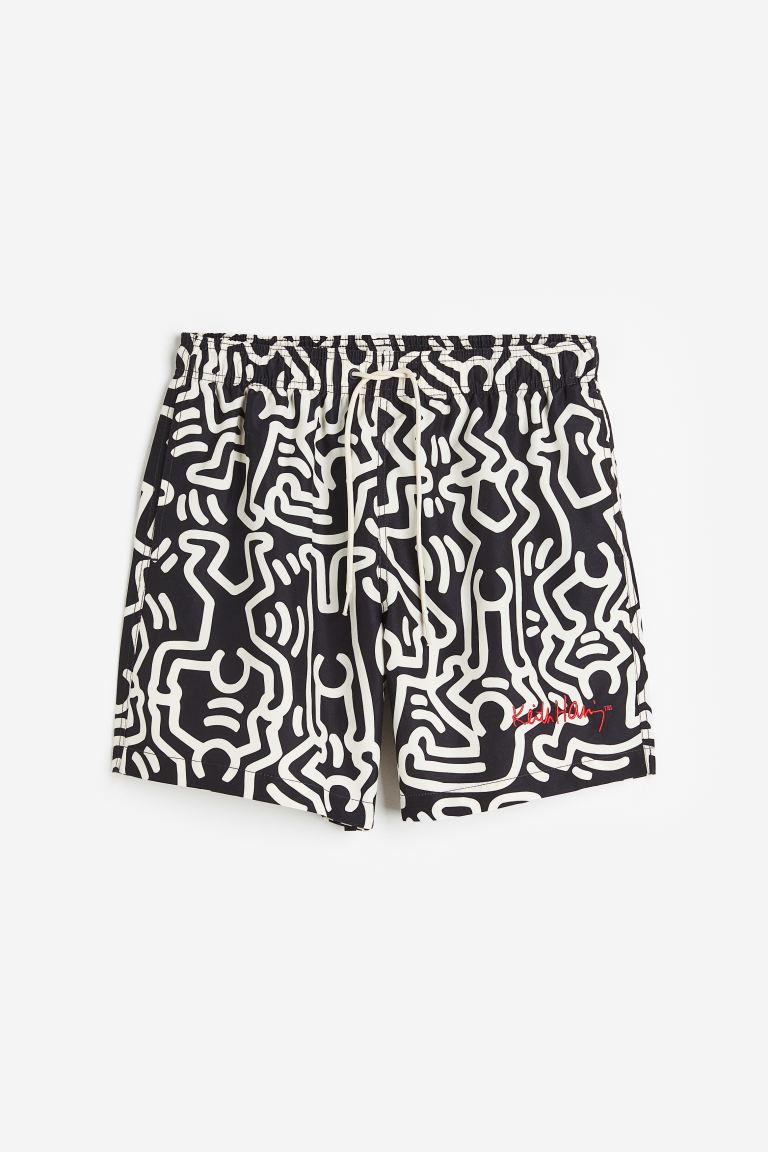 promo coupon Off Printed swim shorts