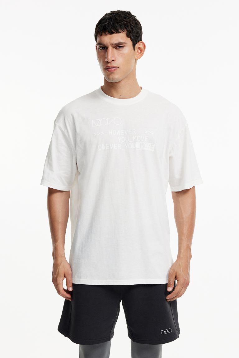 promo code Off DryMove™ Loose Fit Sports T-shirt with cotton feel