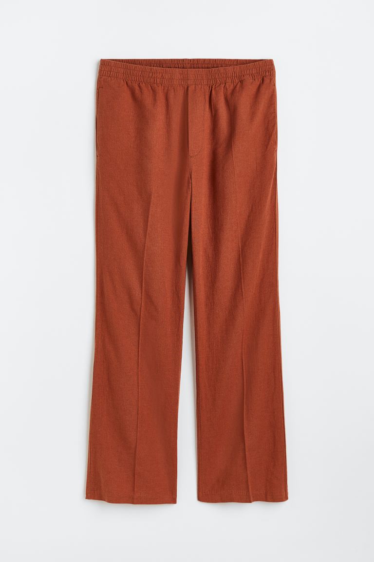 clearance sale coupon Off Loose Fit Linen-blend trousers