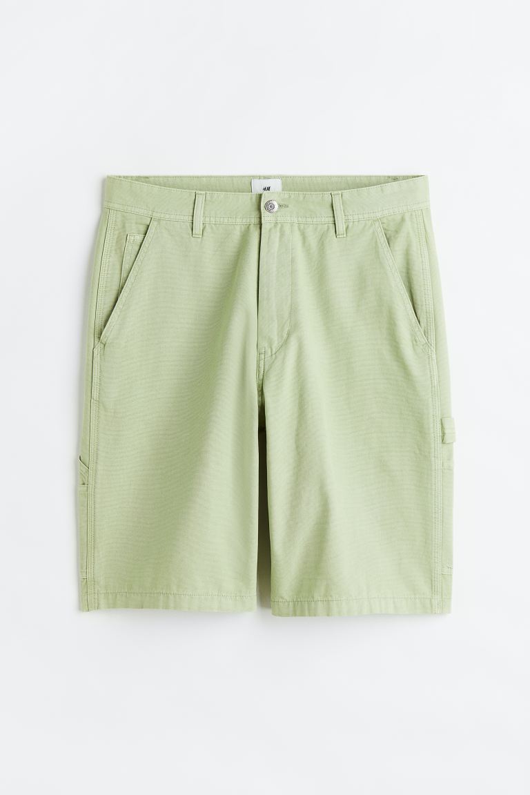 voucher Off Relaxed Fit Canvas shorts