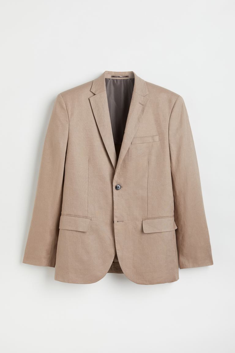 clearance code Off Slim Fit Linen jacket