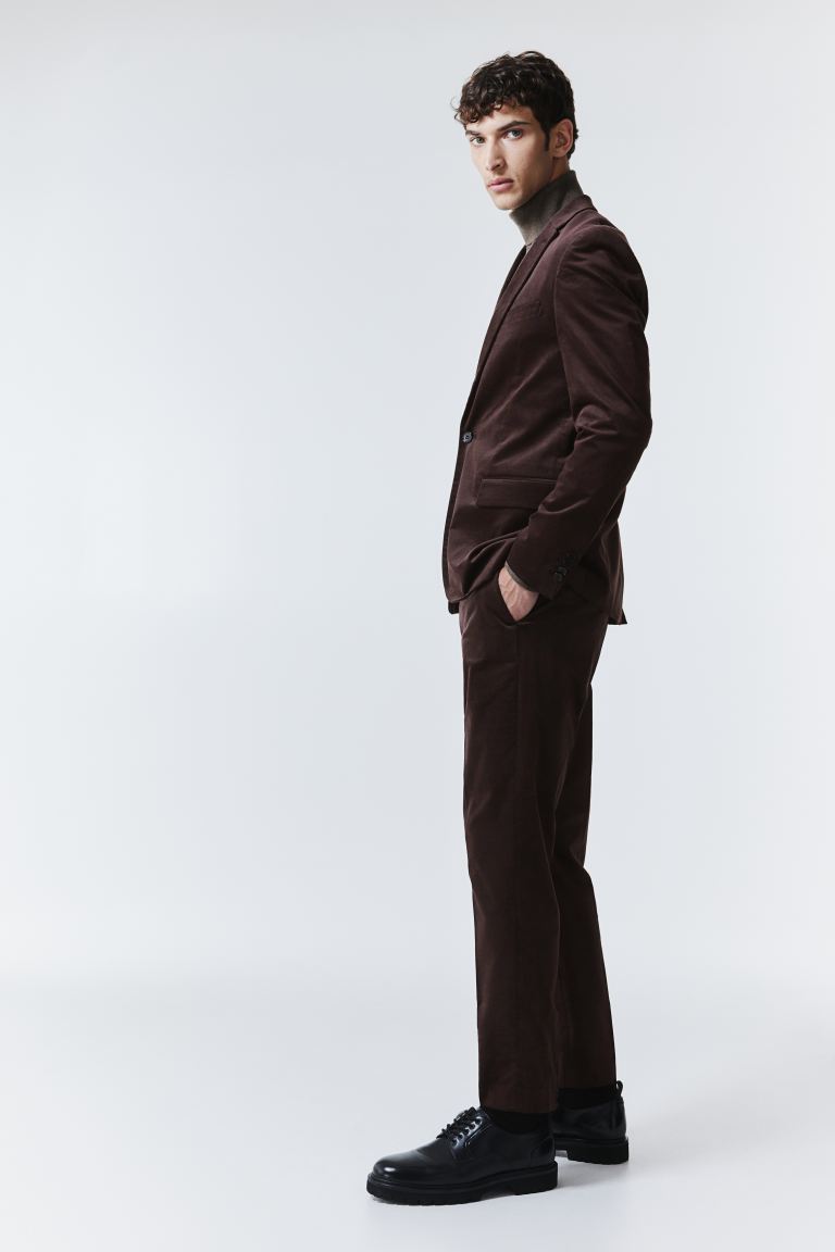 promo code Off Slim Fit Velvet suit trousers