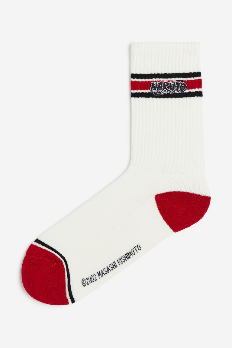 clearance code Off Motif-detail socks