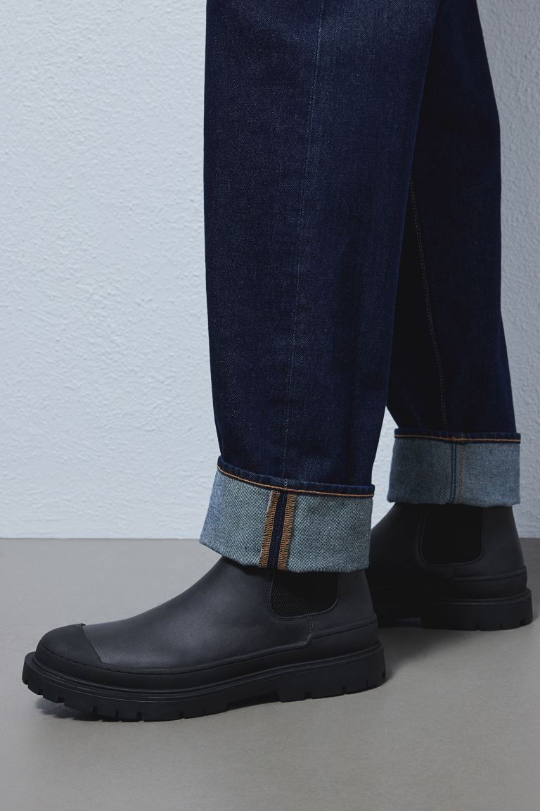 markdown code Off Chunky Chelsea boots