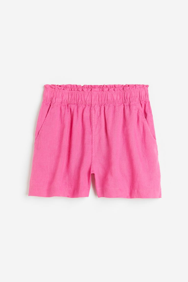 markdown code Off Linen shorts