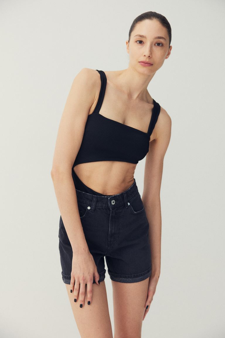 clearance code Off High denim shorts