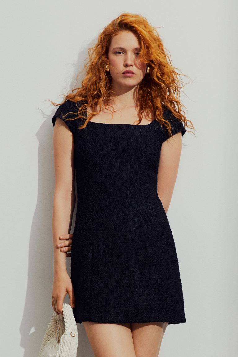 discount code Off Bouclé dress