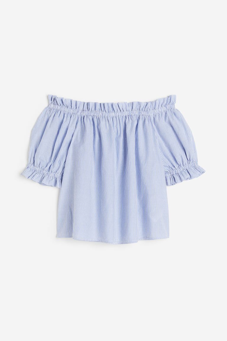 offer code Off Frill-trimmed off-the-shoulder top