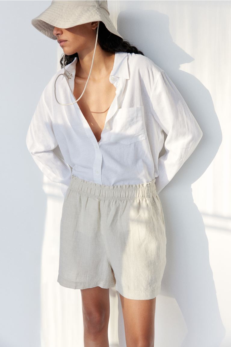 clearance sale coupon Off Linen shorts