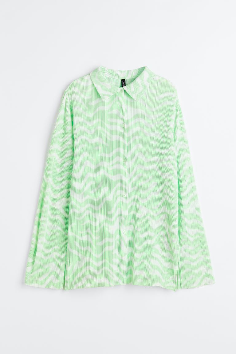 coupon Off Oversized pleated shirt