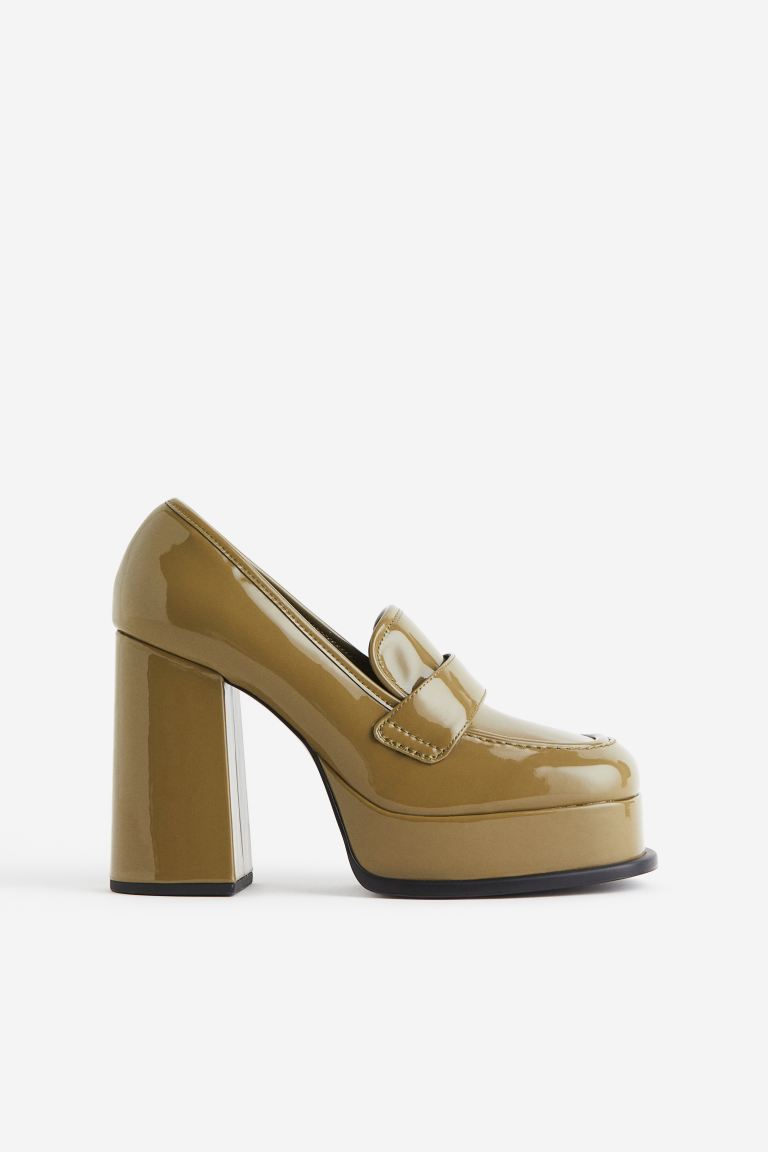 offer code Off Heeled platform loafers