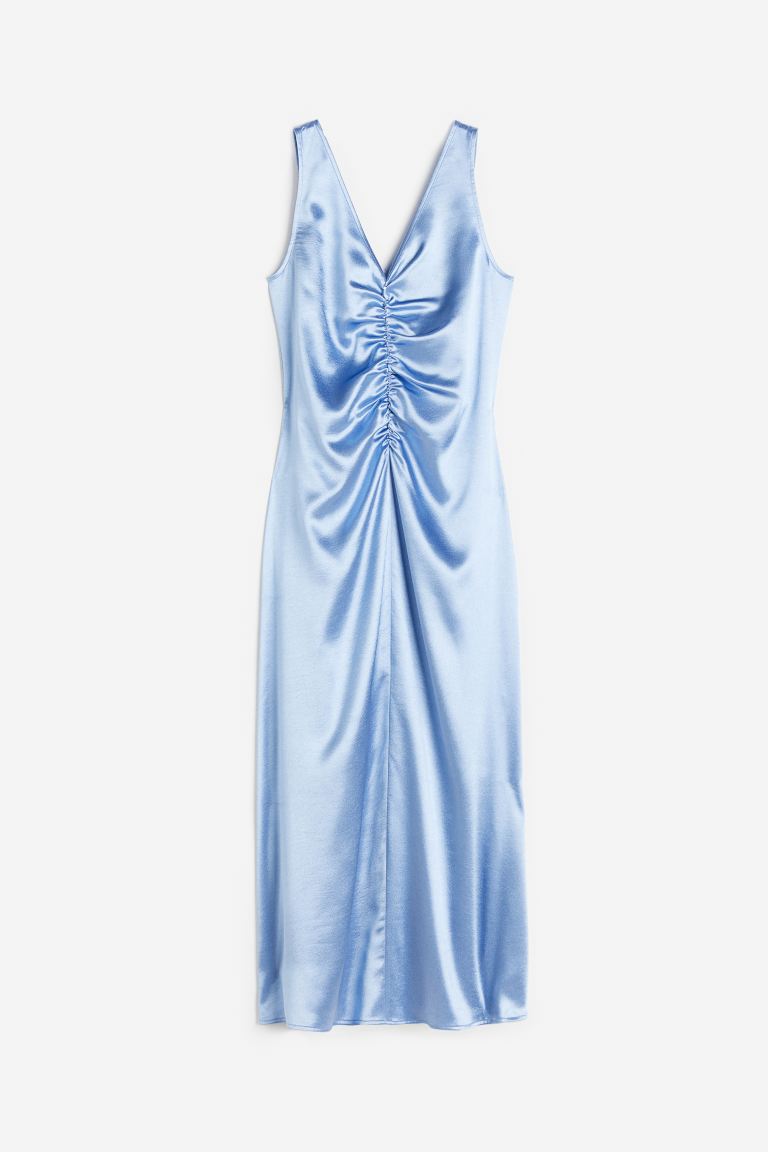 markdown code Off Ruched satin dress