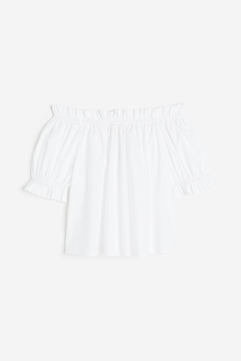 promo code Off Frill-trimmed off-the-shoulder top