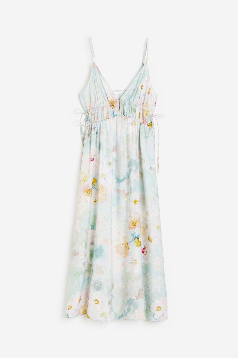 clearance sale coupon Off Drawstring-detail dress