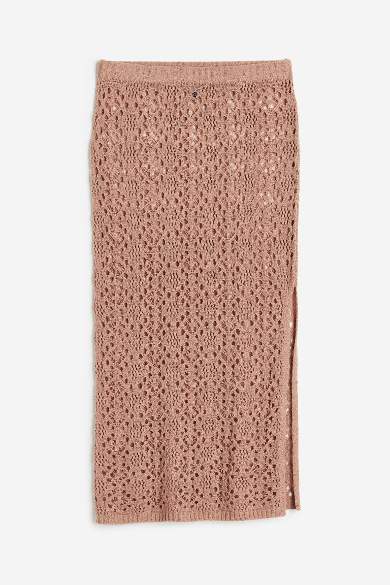 voucher code Off Hole-knit skirt