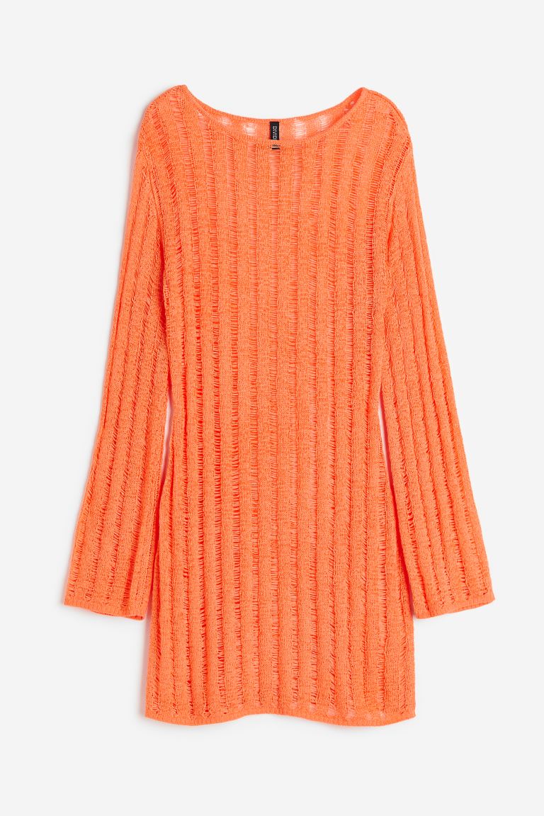 promo code Off Textured-knit dress