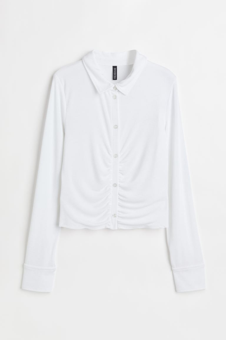 discount code Off Airy jersey blouse