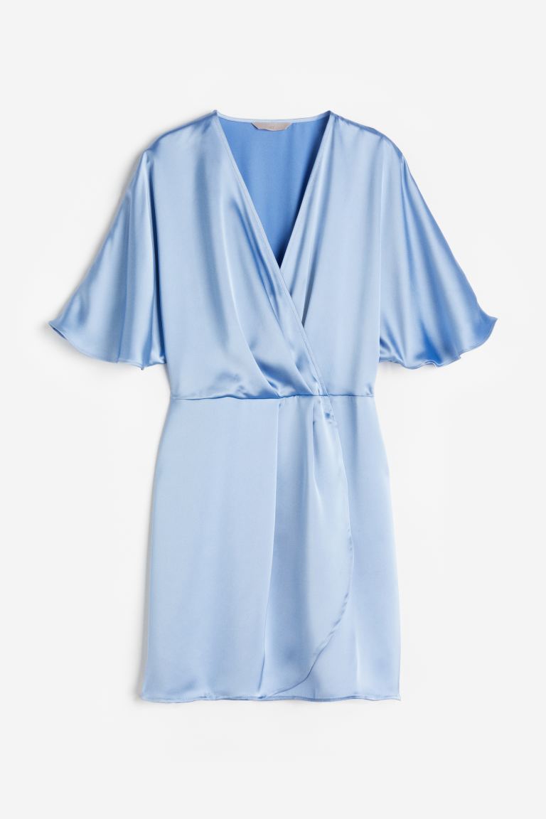 offer code Off Satin wrap dress