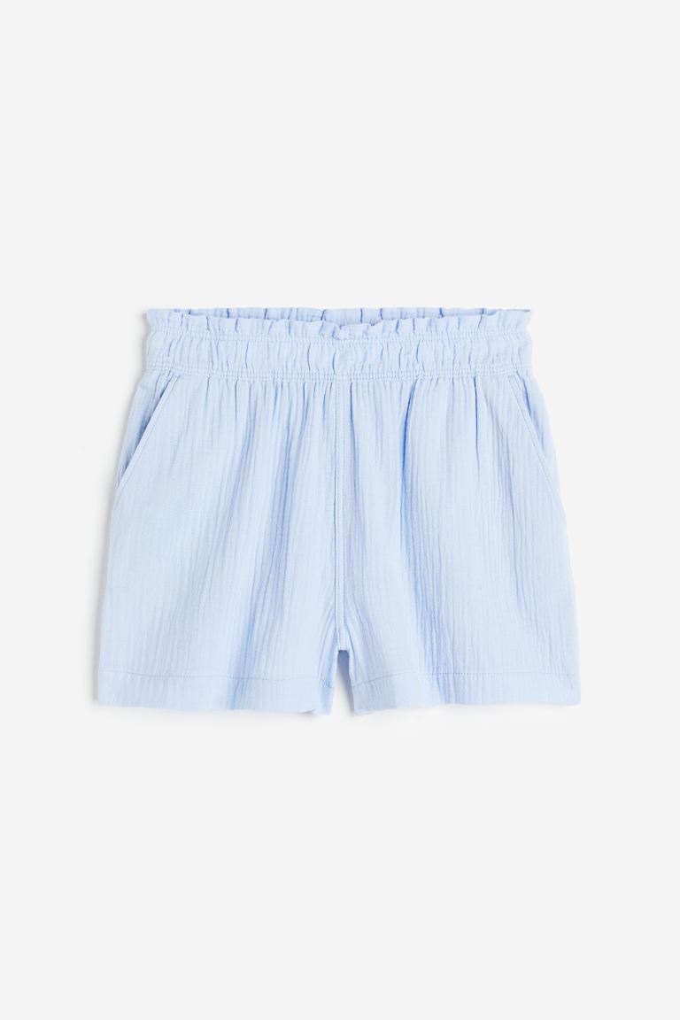 voucher code Off Crinkled cotton shorts