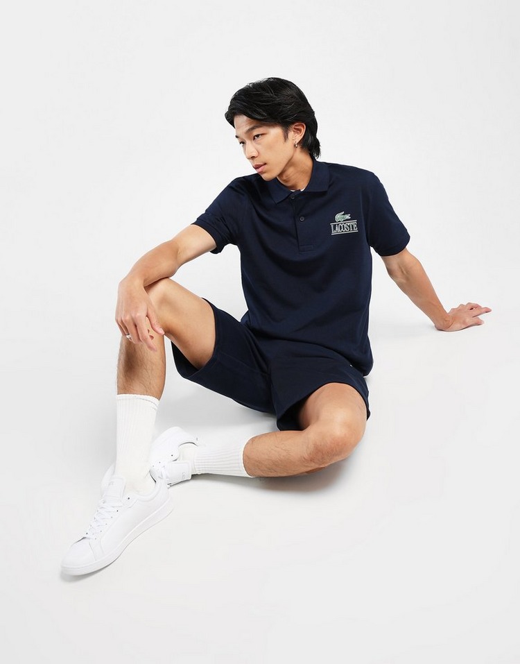 markdown code Off Lacoste Signature Print Piqu Polo Shirt