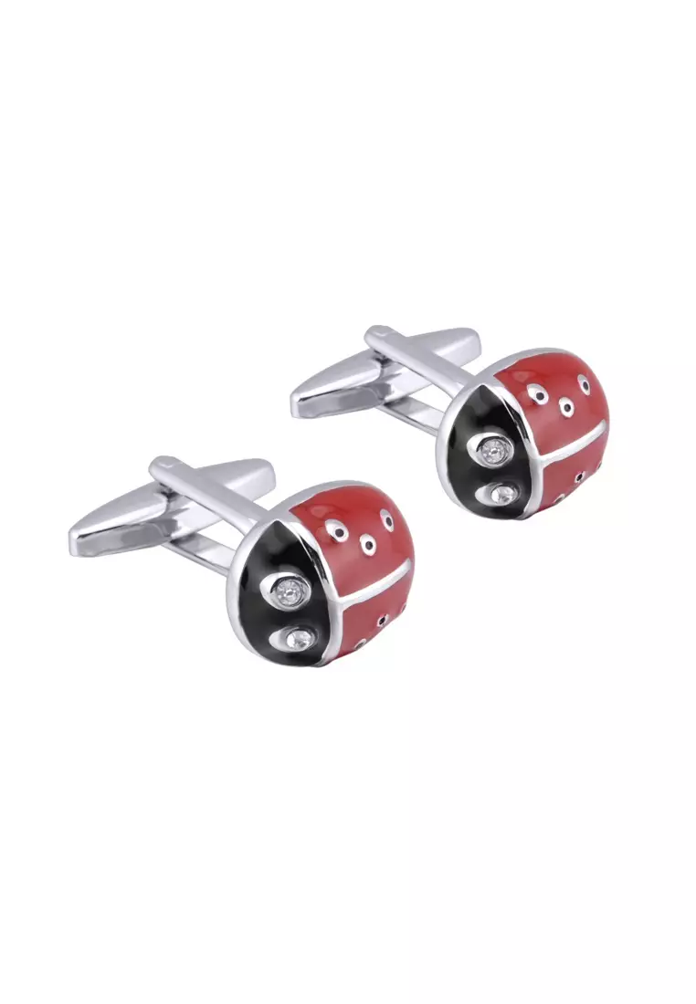 clearance code Off Kings CollectionSilver Insect Cufflinks (KC10089)