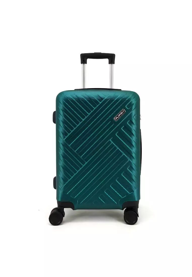 promo code Off FlyasiaFLYASIA Cross X ABS Hard Case Dark Green Luggage Bag (20)