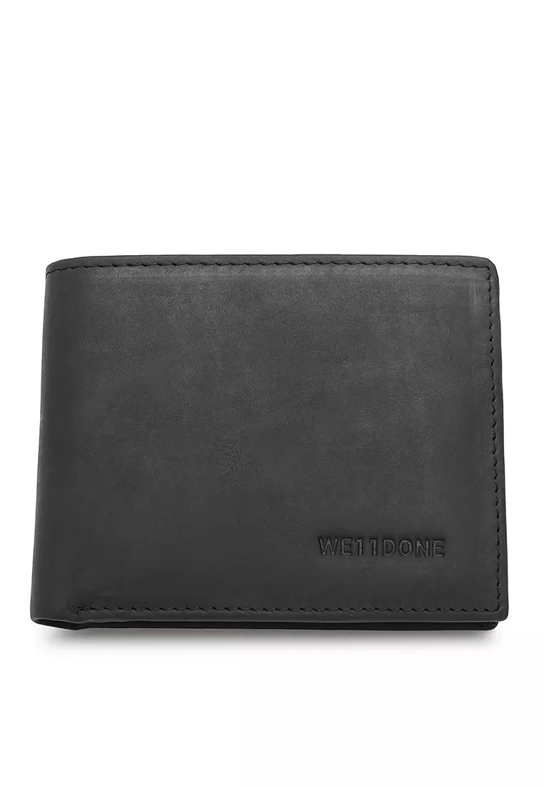 offer code Off WE11DONEMens Genuine Leather RFID Blocking Wallet - Black