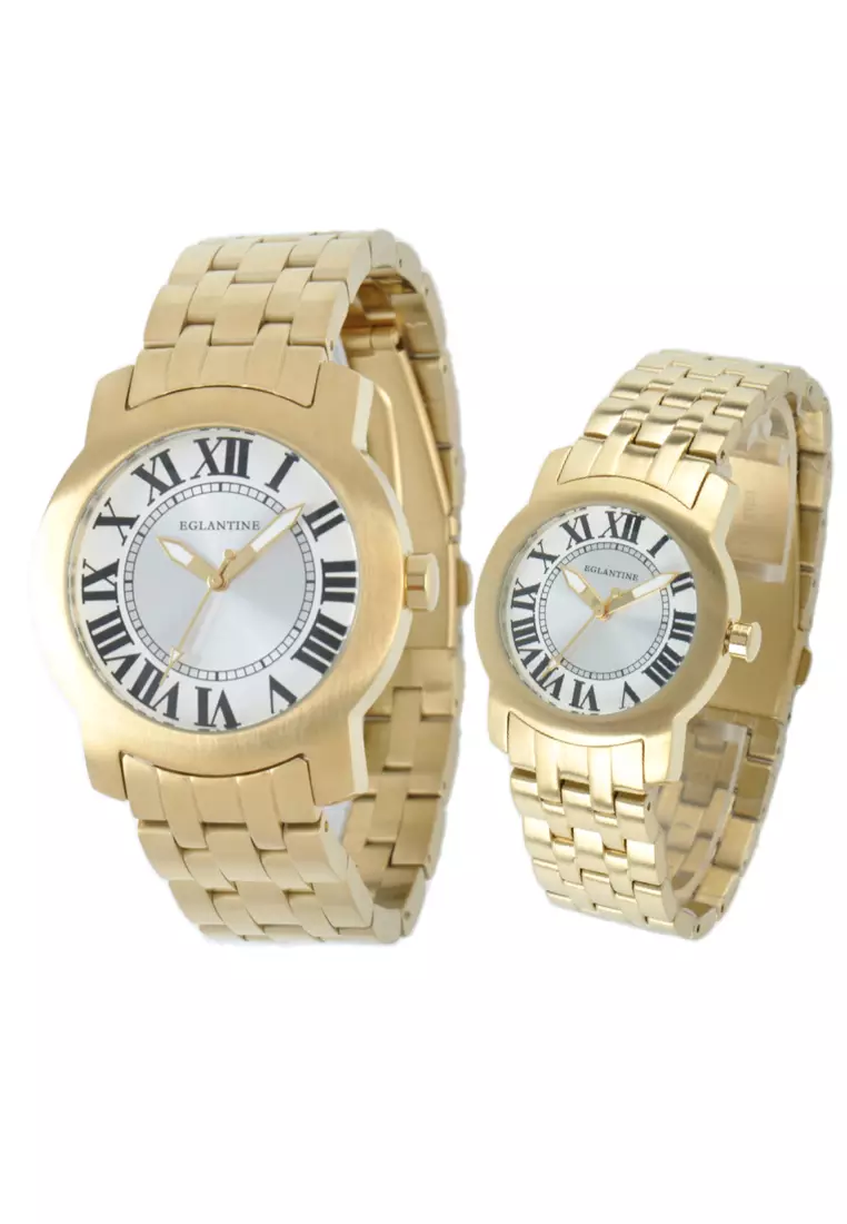 discount code Off EGLANTINEEGLANTINE® - Emile & Emily - 2 Quartz Watches Yellow Gold Plated Steel on Bracelet