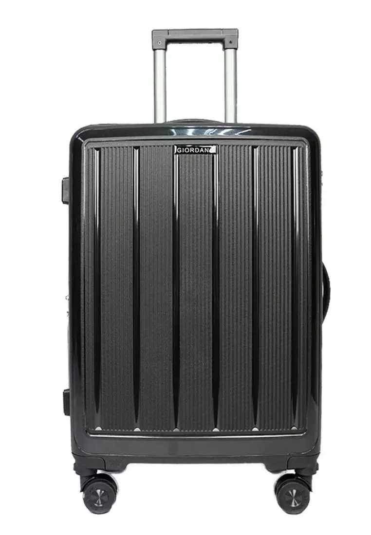 markdown code Off Poly-PacGiordano 24 Unbreakable PP Expandable Trolley Travel Luggage Bag w Anti-Theft Zipper - GA9222 Black