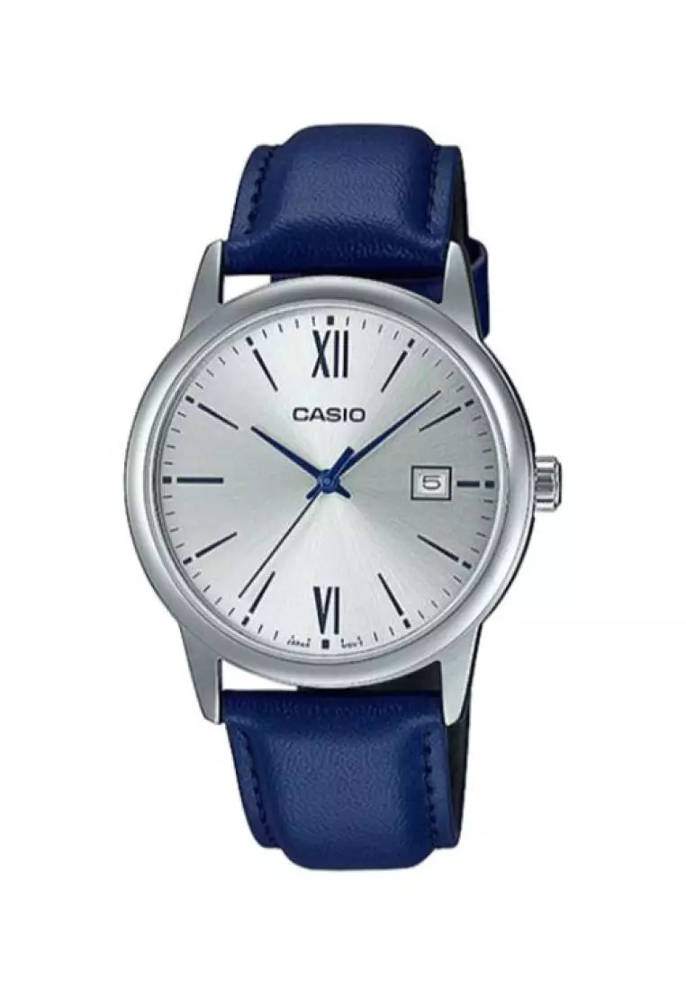 offer code Off CasioMens Analog MTP-V002L-2B3 Blue Stainless Steel Watch