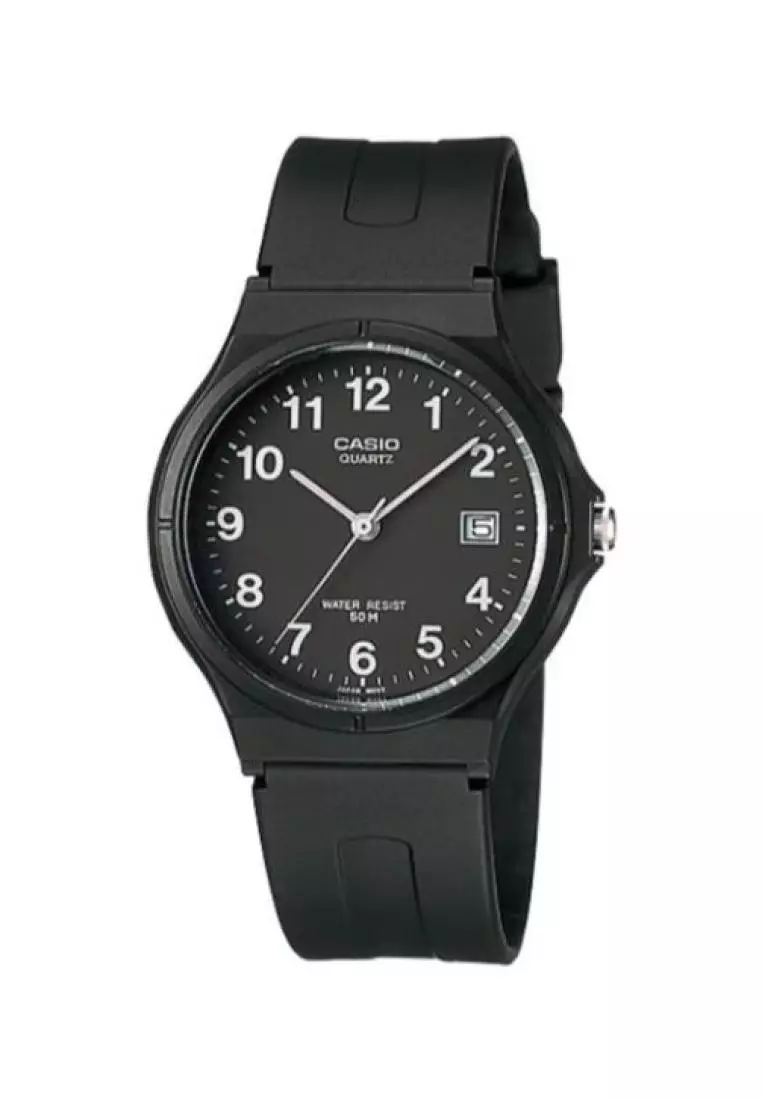 discount code Off CasioMens Analog MW-59-1BV Black Resin Band Casual Watch