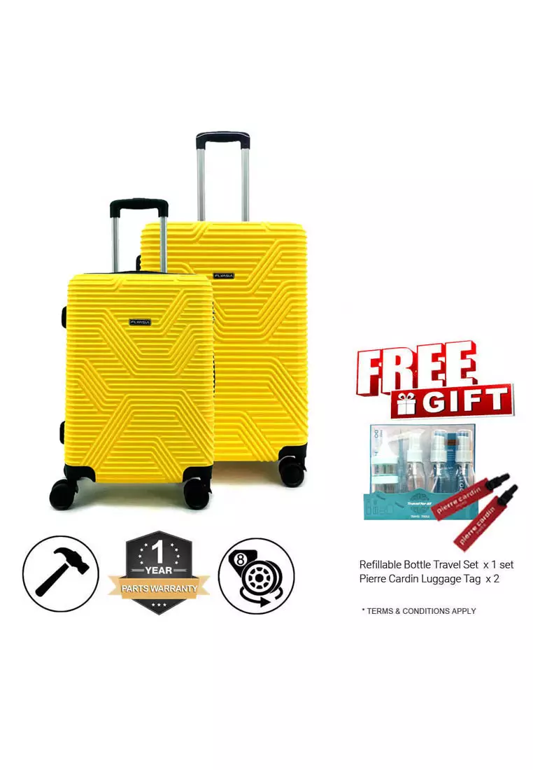 voucher code Off FlyasiaFLYASIA RAZOR ABS HARD CASE LUGGAGE 2 IN 1 COMBO SET (166801)