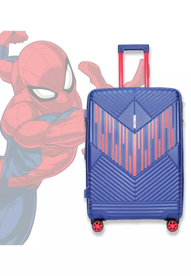 clearance code Off Poly-Pac[NEW ARRIVAL] Marvel by Poly Pac 28 UNBREAKABLE PP Travel Trolley Hard Case Luggage VAA9202 Blue Spiderman