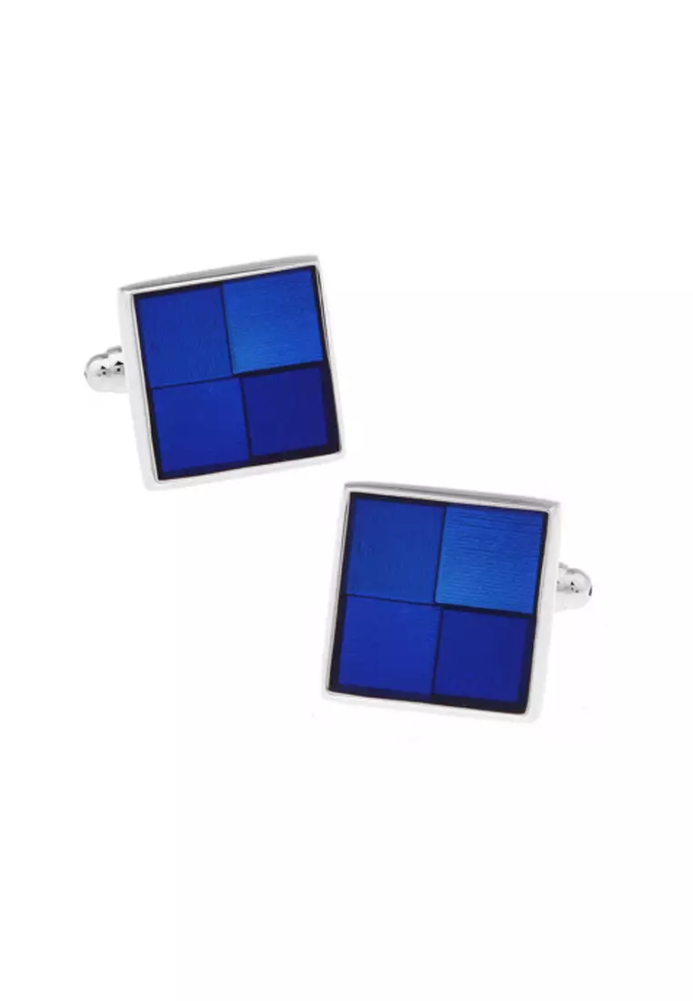 voucher Off Kings CollectionBlue Square Cufflinks (KC20327)