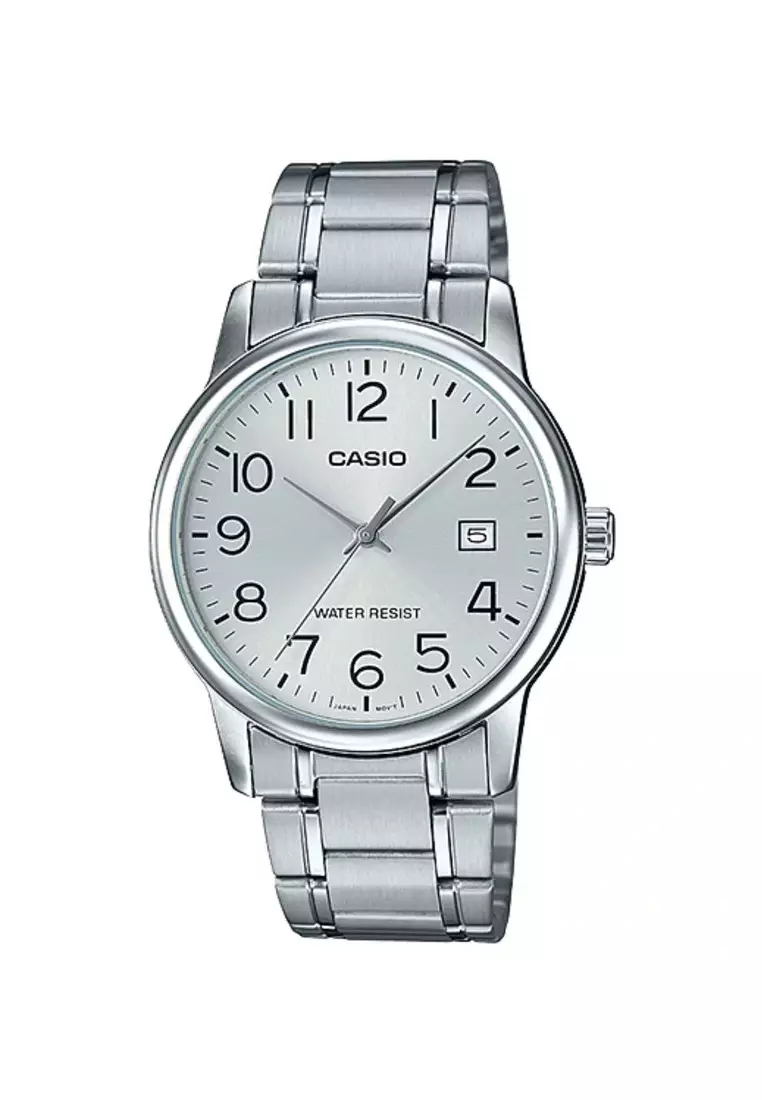 promo coupon Off Casio WatchesMens Analog Watch MTP-V002D-7B Silver Stainless Steel Watch