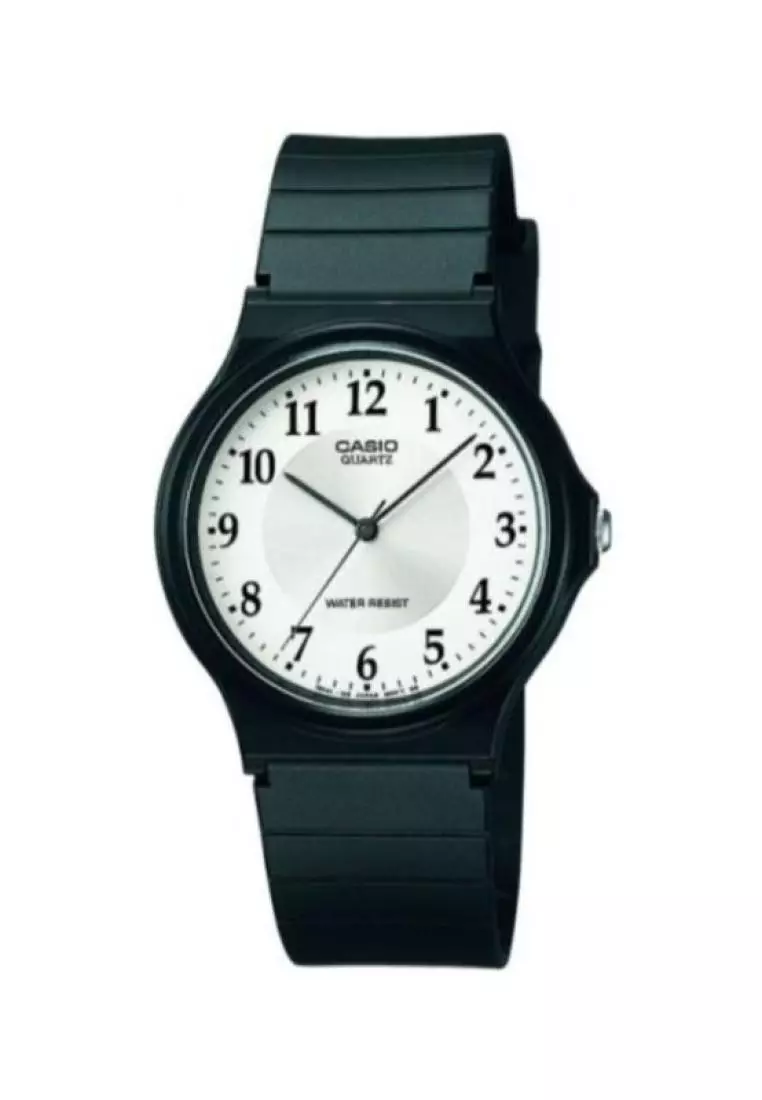 promo code Off CasioMens Analog Watch MQ-24-7B3 Black Resin Band Watch for Mens