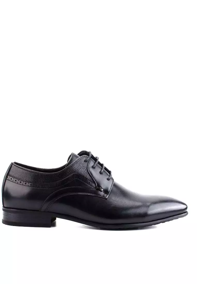 offer code Off LARRIELR LARRIE Men Black Pointed Toe Smooth Executive Business Shoes with Lace