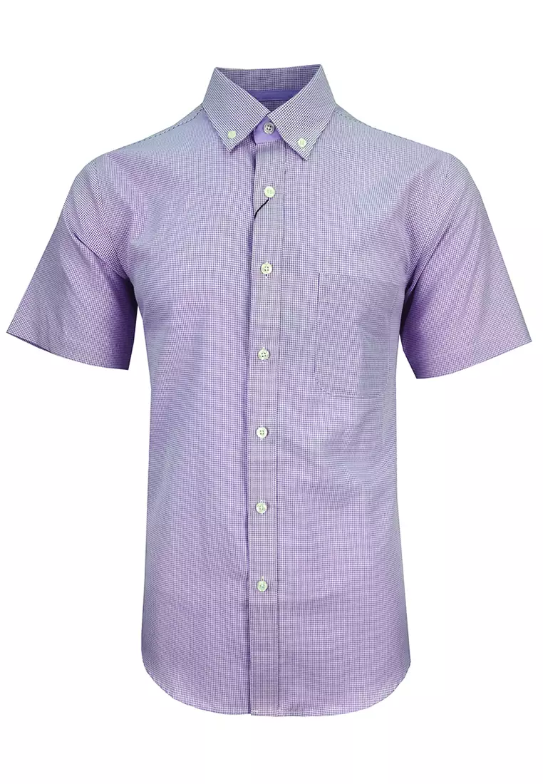 promo code Off PacolinoPacolino - (Slim) Check Formal Casual Short Sleeve Men Shirt- 02746-511-084-3